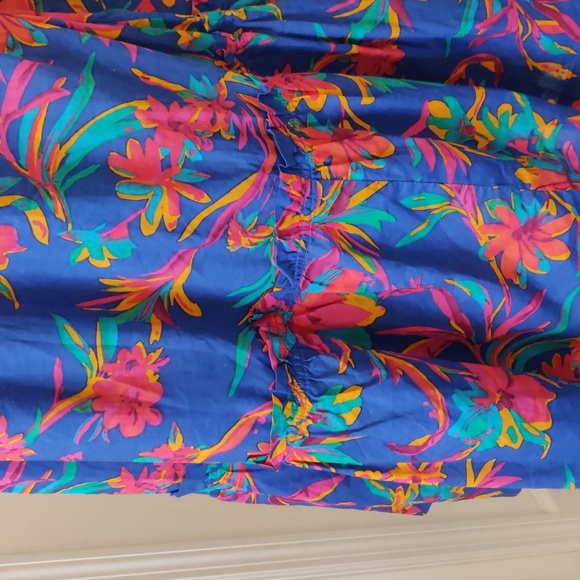 J Crew, Squareneck midi dress, Ruffles Brilliant Blue Dark Peo, Boho Size 6 - Picture 16 of 16